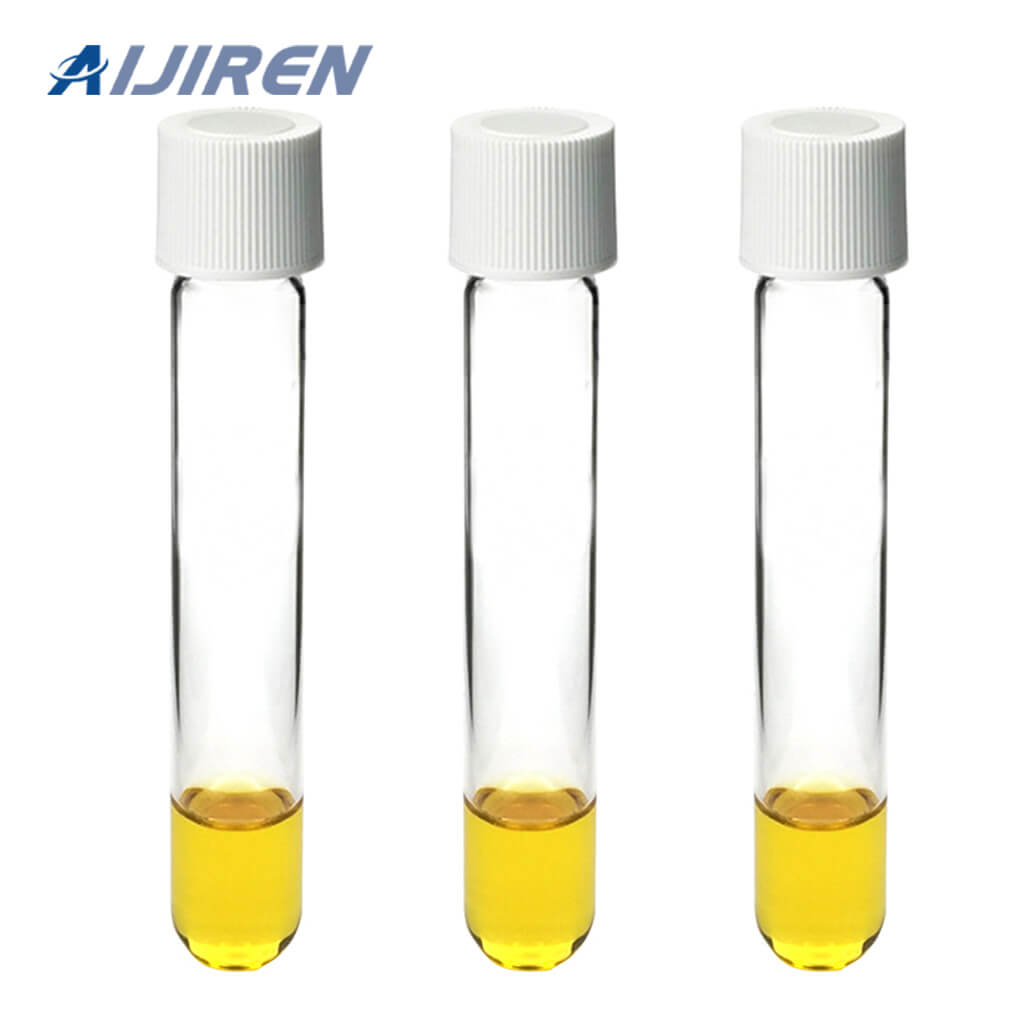 20-ml-Headspace-Fläschchen, 12-ml-schwarzer PP-Schraubverschluss mit Flachbodenrohr