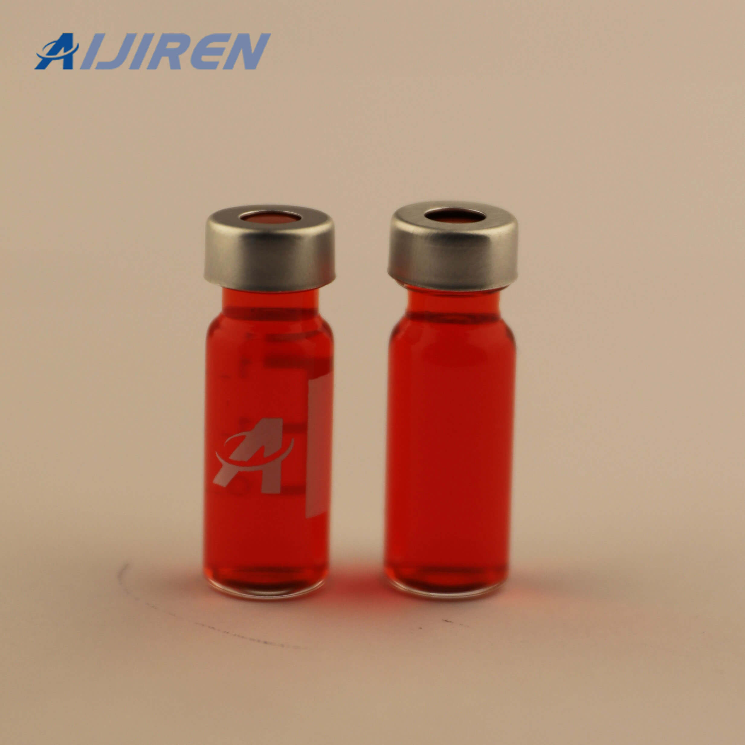 Vial de espacio de cabeza de 20 ml Septo de silicona blanco de PTFE rojo para viales de hplc de 11 mm