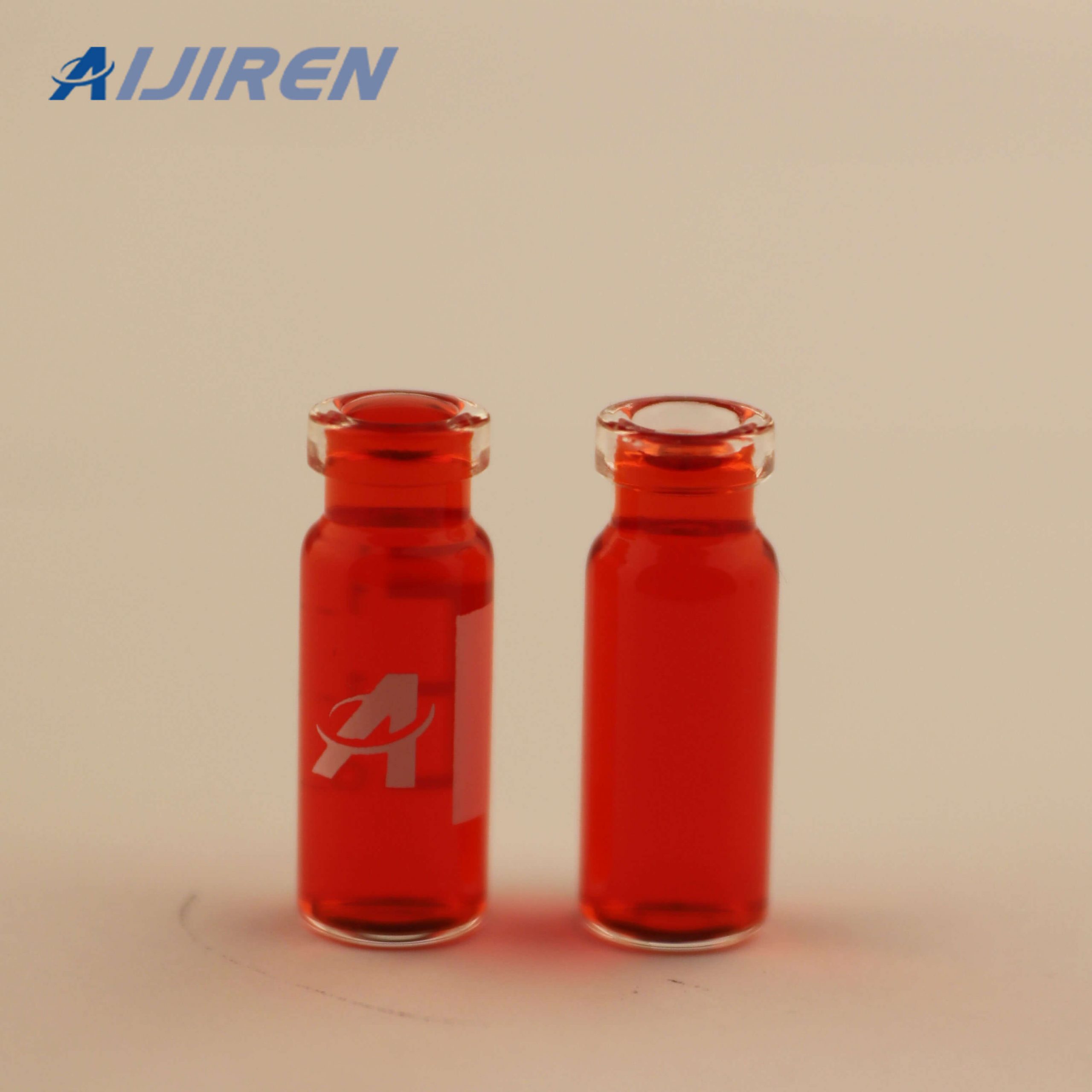 Vial de espacio de cabeza de 20 ml Septo de silicona blanco de PTFE rojo para viales de hplc de 11 mm