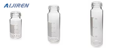 Flacon headspace de 20 ml Flacon en verre ambré de 30 ml avec zone d'étiquette