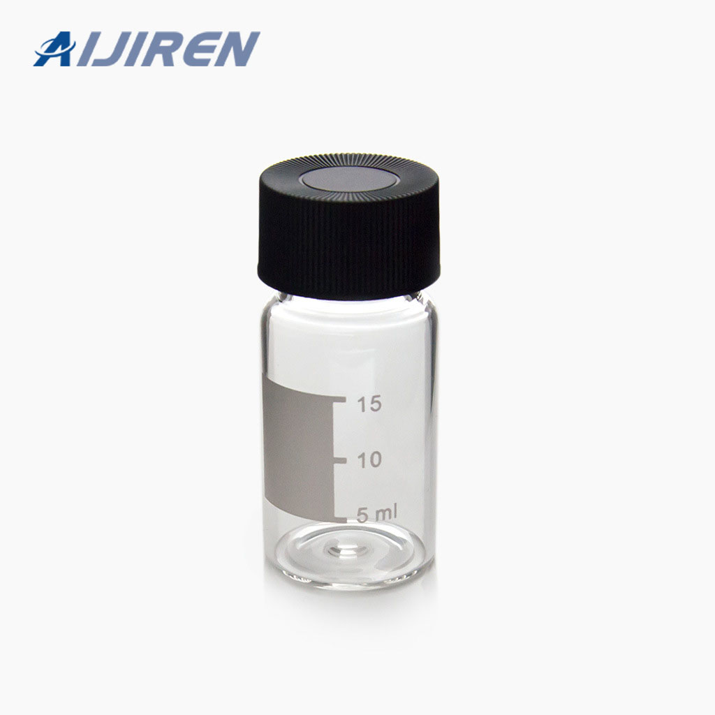 Vial con espacio de cabeza de 20 ml Viales de almacenamiento de vidrio ámbar o clase de 20-60 ml con tapa de PTFE