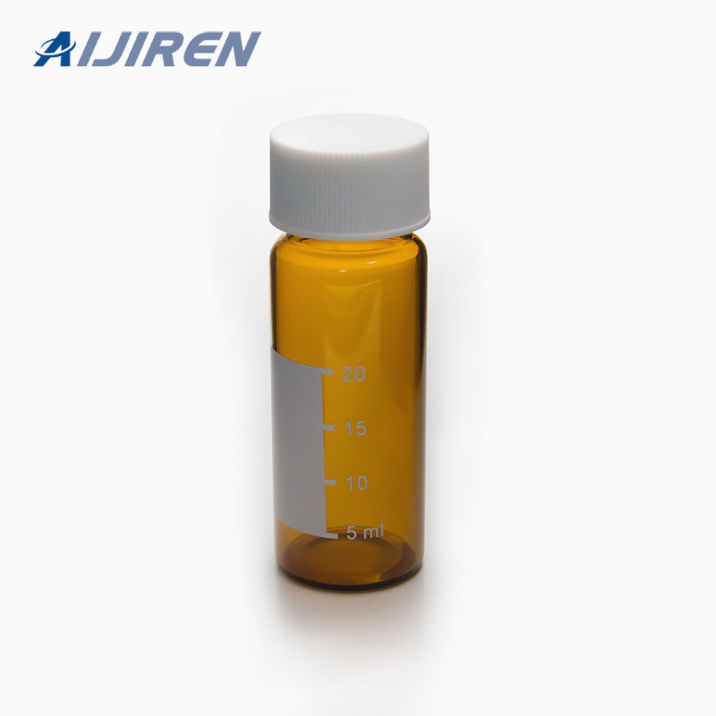 30ml Amber Glass Sample Storage Vial with White Cap