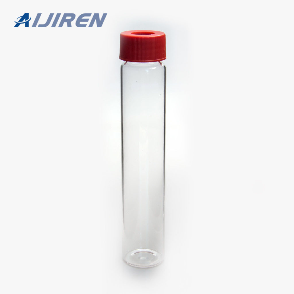 Vial con espacio de cabeza de 20 ml Viales de almacenamiento de vidrio ámbar o clase de 20-60 ml con tapa de PTFE