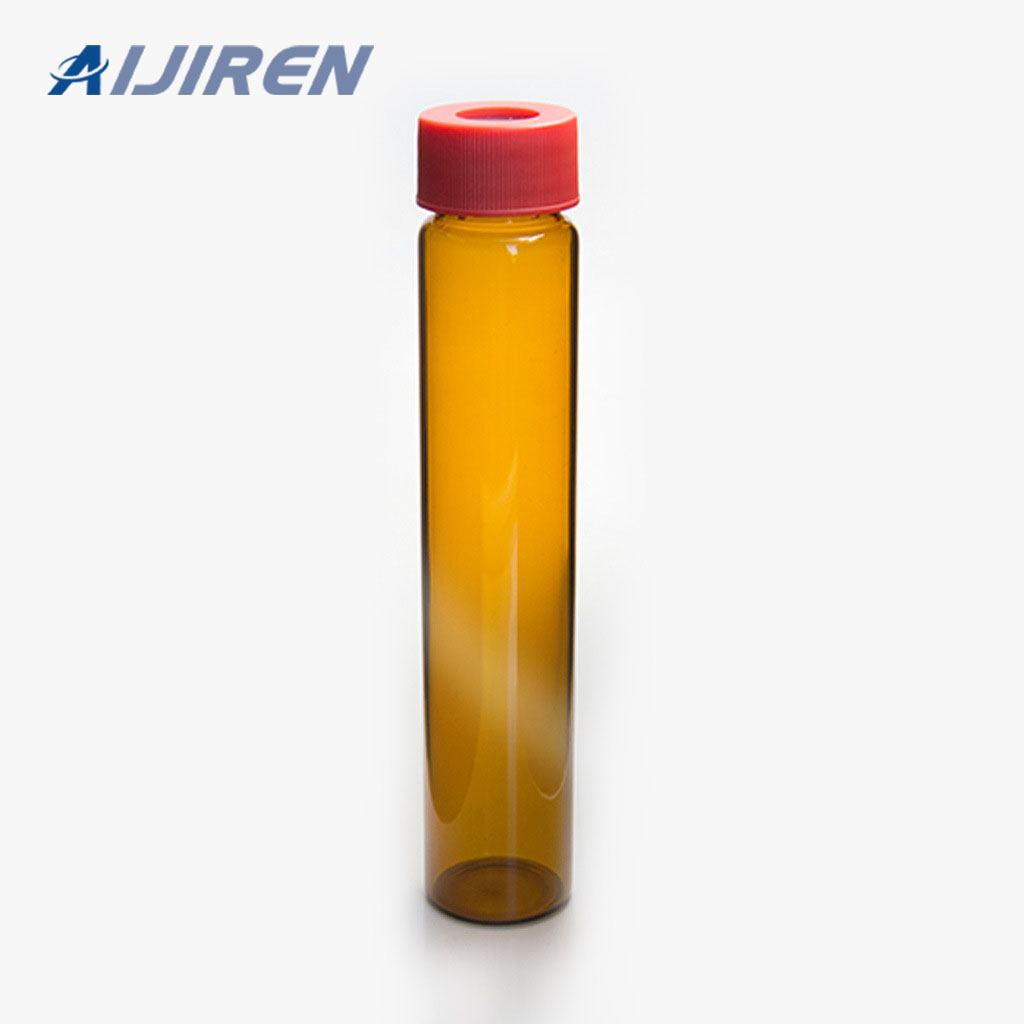 Vial con espacio de cabeza de 20 ml Viales de almacenamiento de vidrio ámbar o clase de 20-60 ml con tapa de PTFE