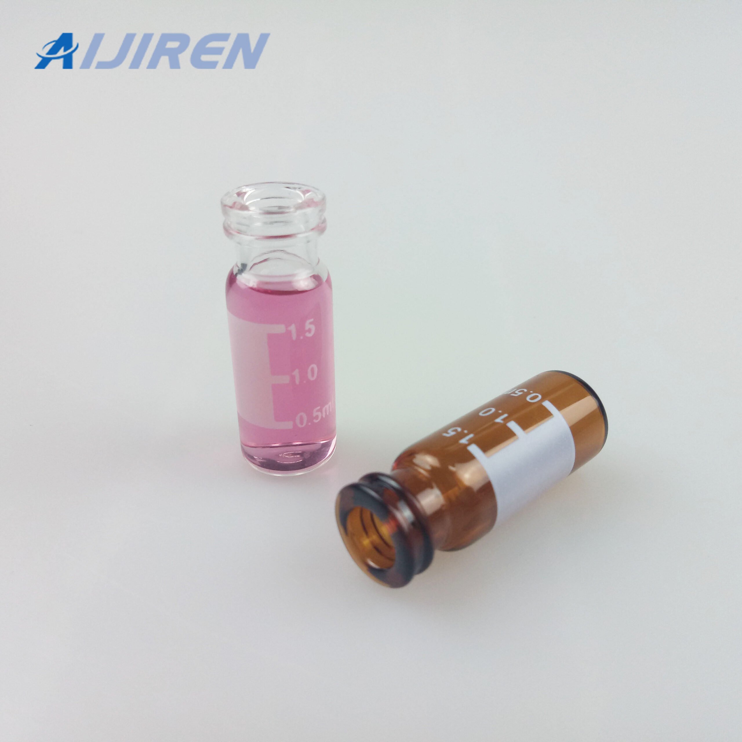Snap Top Glass Vial with Label Area
