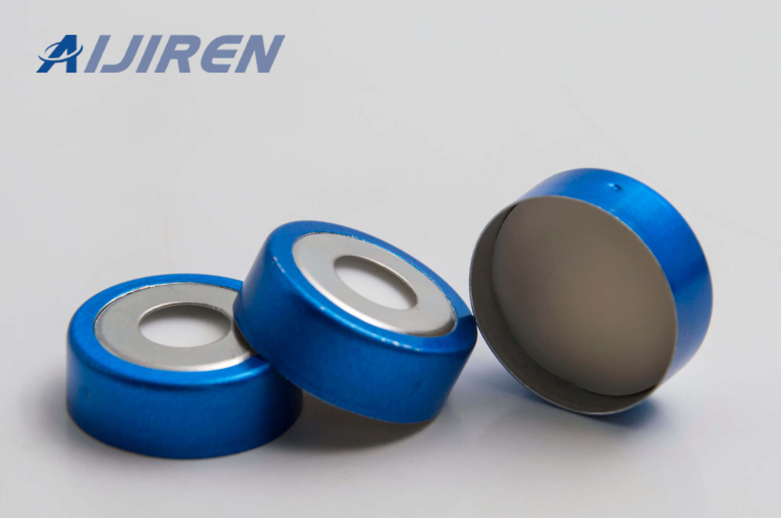 20mm Crimp Top Blue Magnetic Aluminum Caps