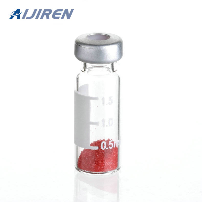 Vial de espacio de cabeza de 20 ml Septo de silicona blanco de PTFE rojo para viales de hplc de 11 mm