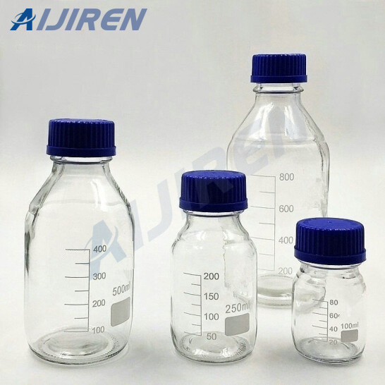 Gl45 Blue Cap Clear Reagent Bottle