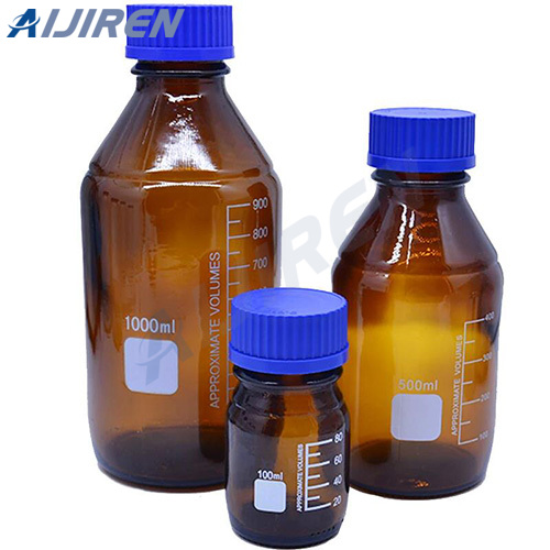 Blue Cap Amber Glass Reagent Bottle