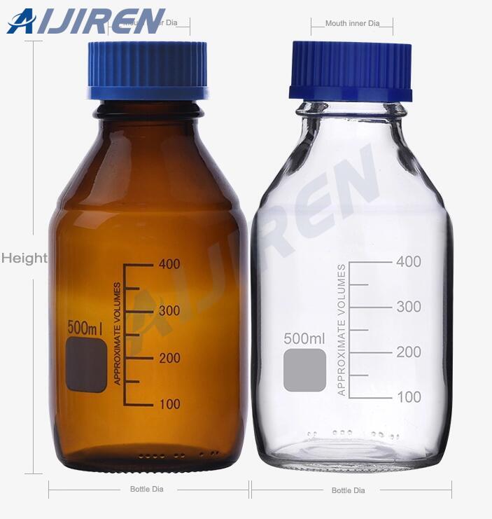 Flacon de réactif Duran chimique liquide en verre Borosili3.3, flacon d'espace de tête de 20ml, avec échelle de 50ml