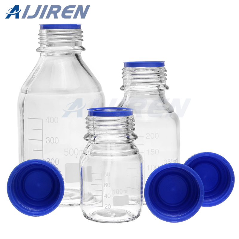 Wide Opening Clear Glass Reagent Bottle