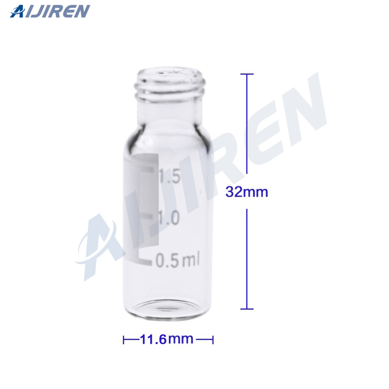 Vial de espacio de cabeza de 20 ml Vial de HPLC con rosca de vidrio ámbar de 9 mm para SHIMADZU