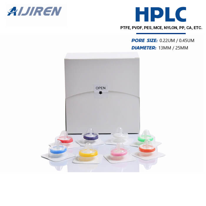 Filtro per siringa Aijiren per HPLC e GC