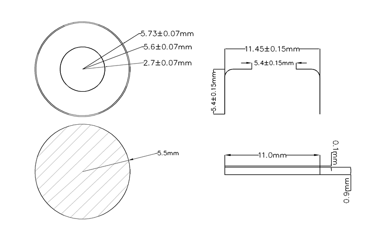 Fiala con spazio di testa da 20 mlFiale HPLC con chiusura crimpata da 11 mm per PERKINELMER