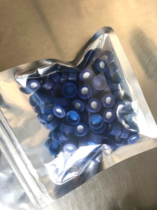 Blue Screw Cap with pre-slit Septa 9mm