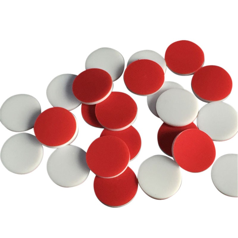Red PTFE White Silicone Septum for 11mm hplc vials
