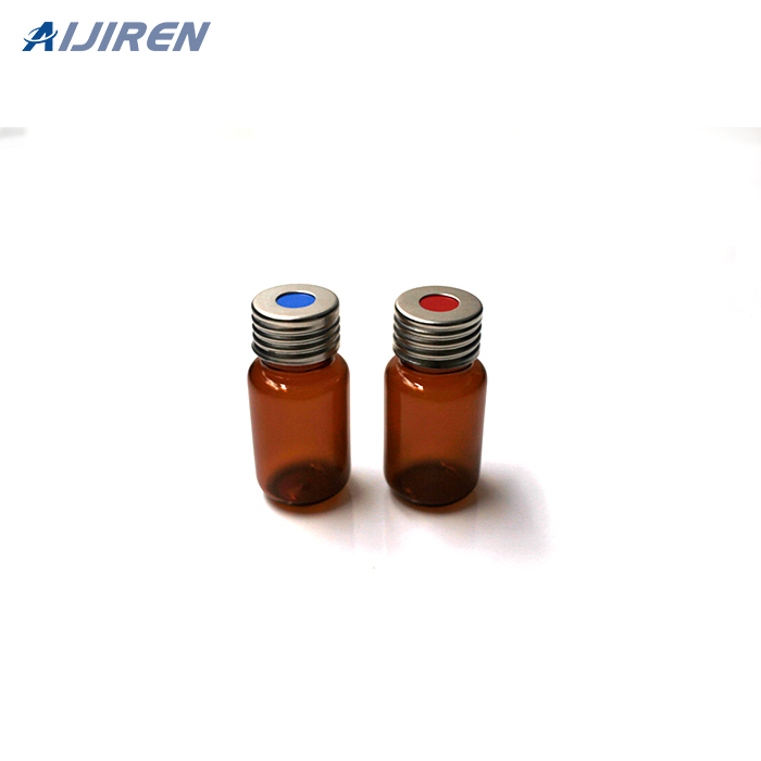 Amberkleurige glazen schroefflacon van 1,5 ml ND9