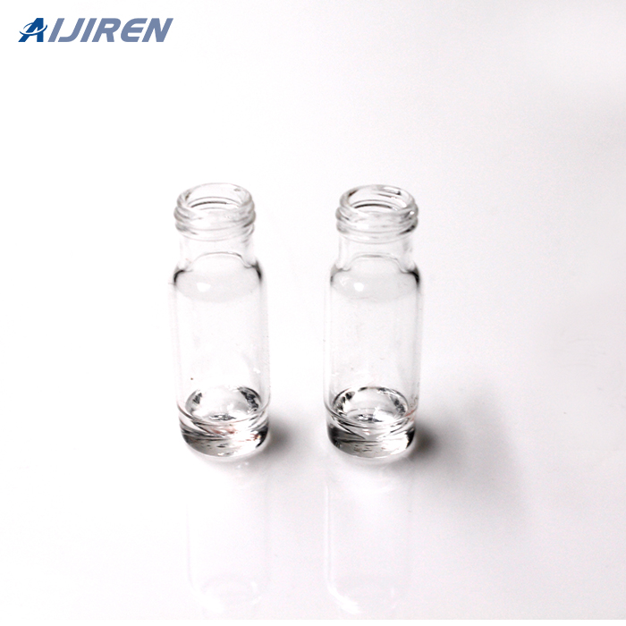 Amberkleurige glazen schroefflacon van 1,5 ml ND9