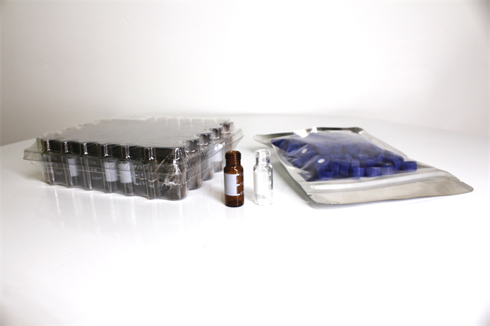 9mm screw vial kit, 2ml, blue screw cap with septa, 100pcs/pk