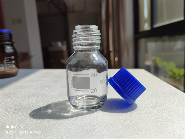 GL32 50ml clear glass reagent bottle