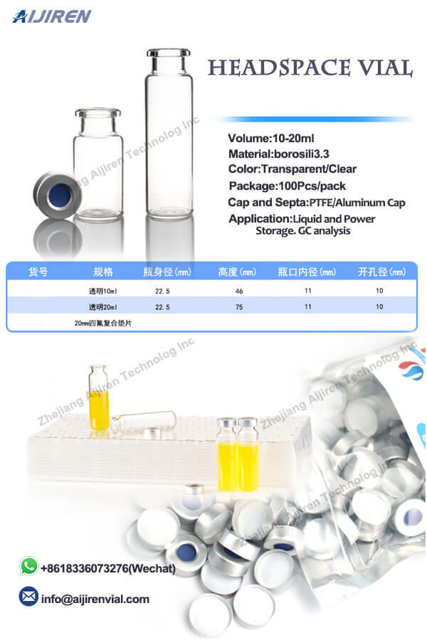 Tappo in alluminio con chiusura a crimpare da 11 mm per HPLC