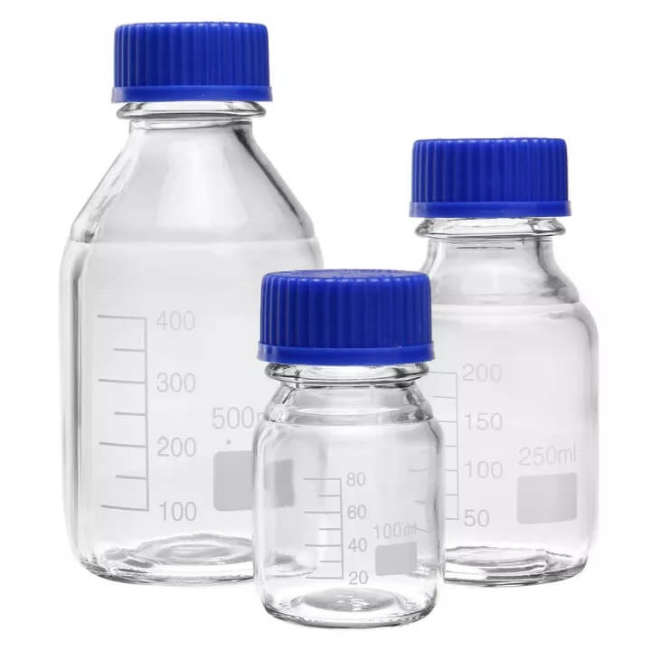 Clear Reagent Bottle for Laboratory