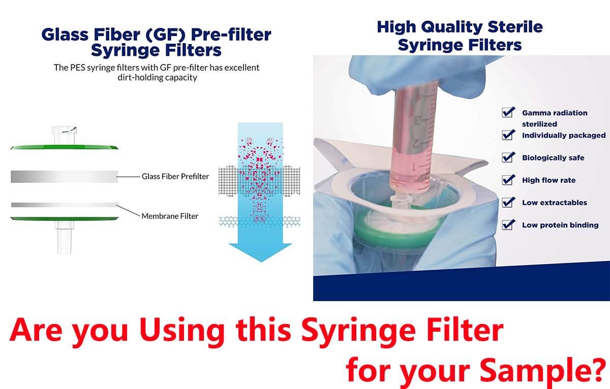 2ml autosampler vialNon-sterile Disposable Syringe Filter