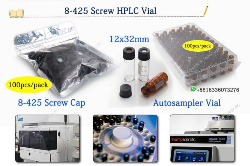 Frasco de headspace de 20mlFabricante de frasco de amostrador automático de vidro de 8-425 2ml