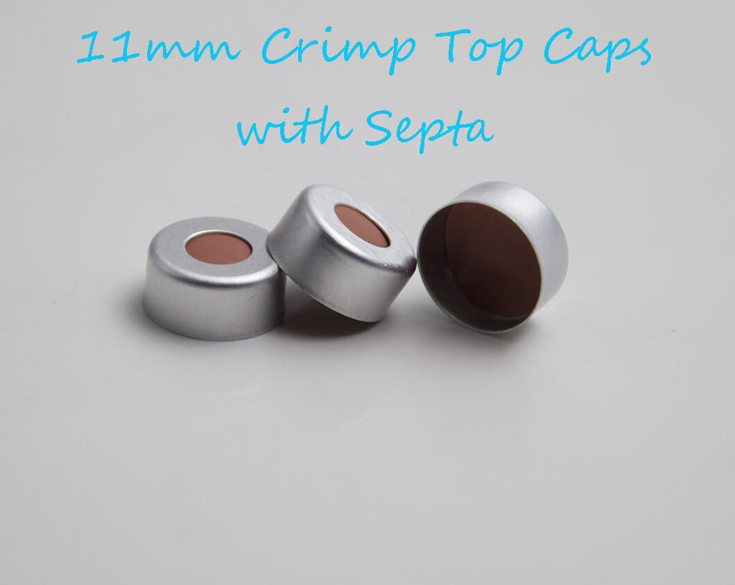 11mm Crimp Top Caps with Septa Manufacturer