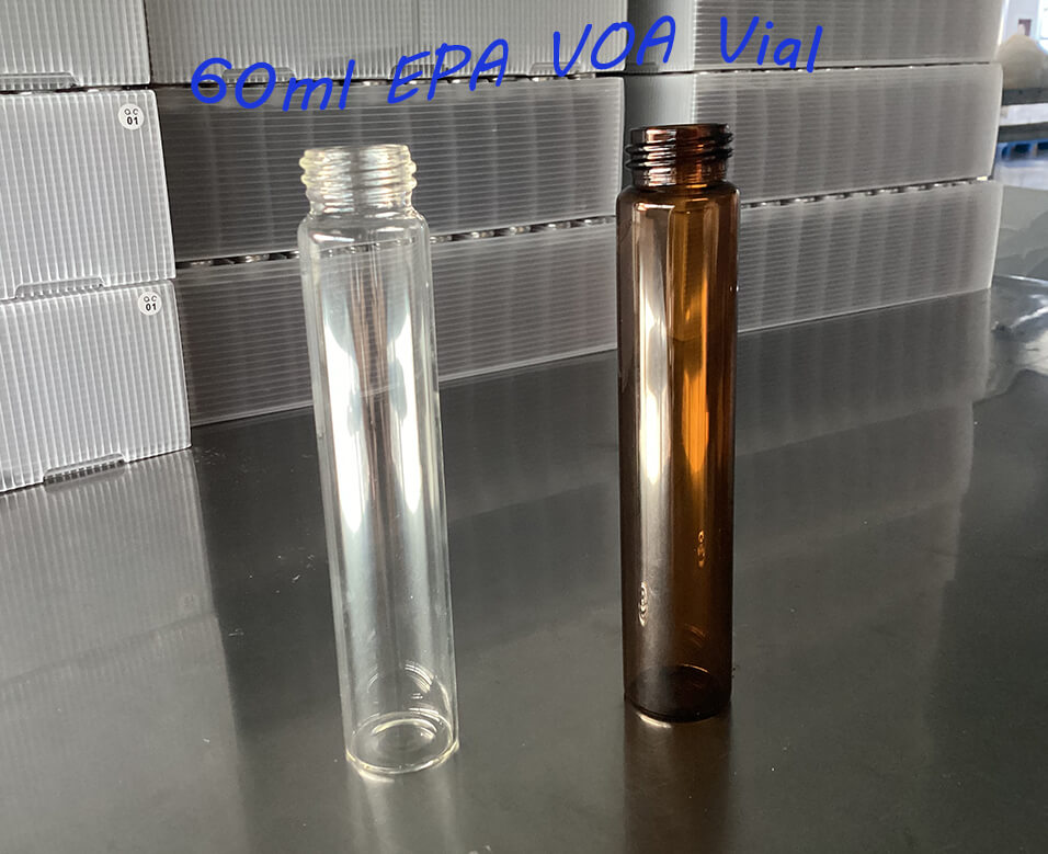 Vial de espacio de cabeza de 20 mlVial de vidrio transparente EPA de 60 ml