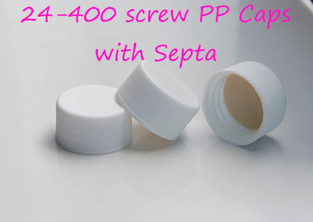 20ml headspace vial24-400 Screw Neck PP Caps with Septa Hot Sale