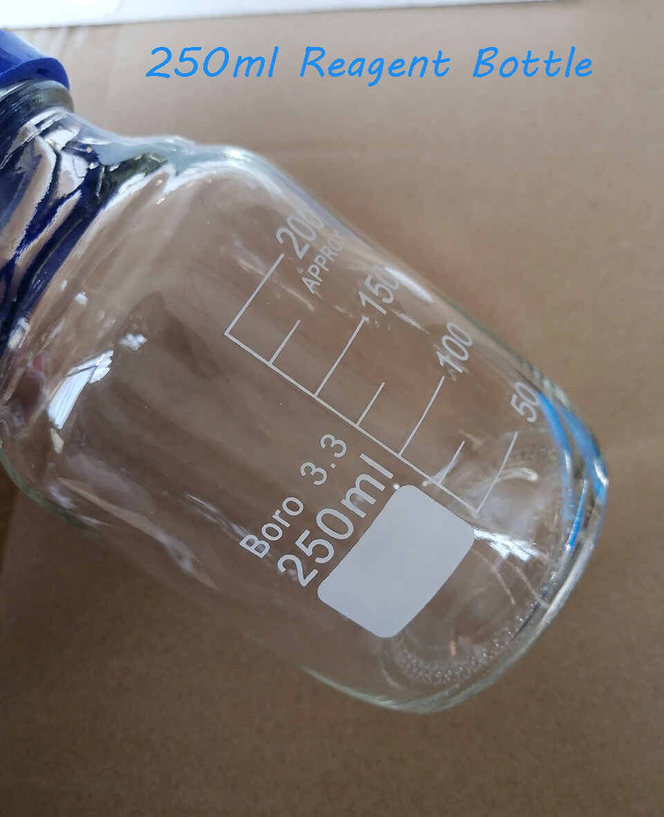 clear 250ml reagent bottle