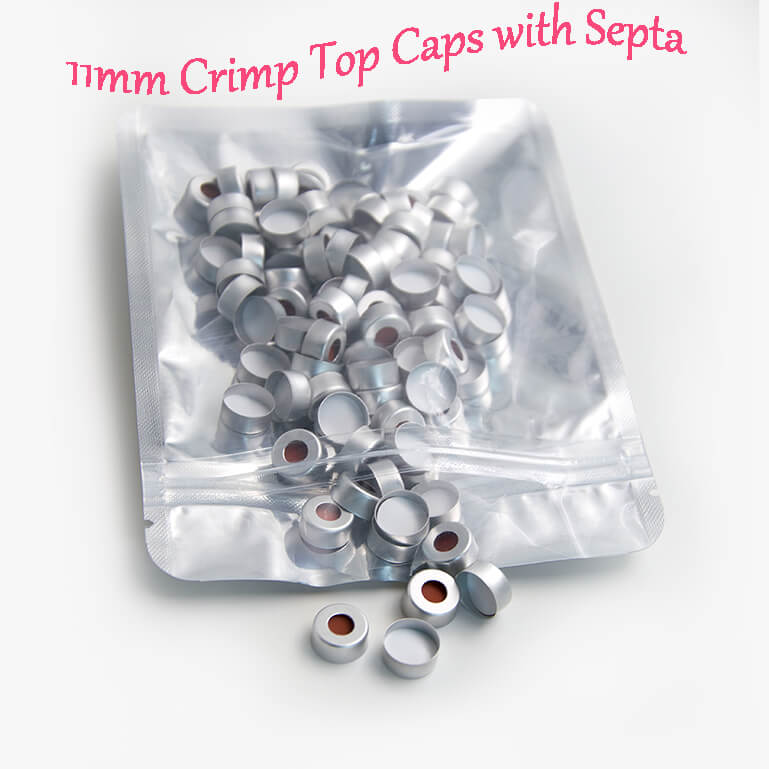 Fiala con spazio di testa da 20 ml Tappi superiori a crimpare da 11 mm con setti Produttore