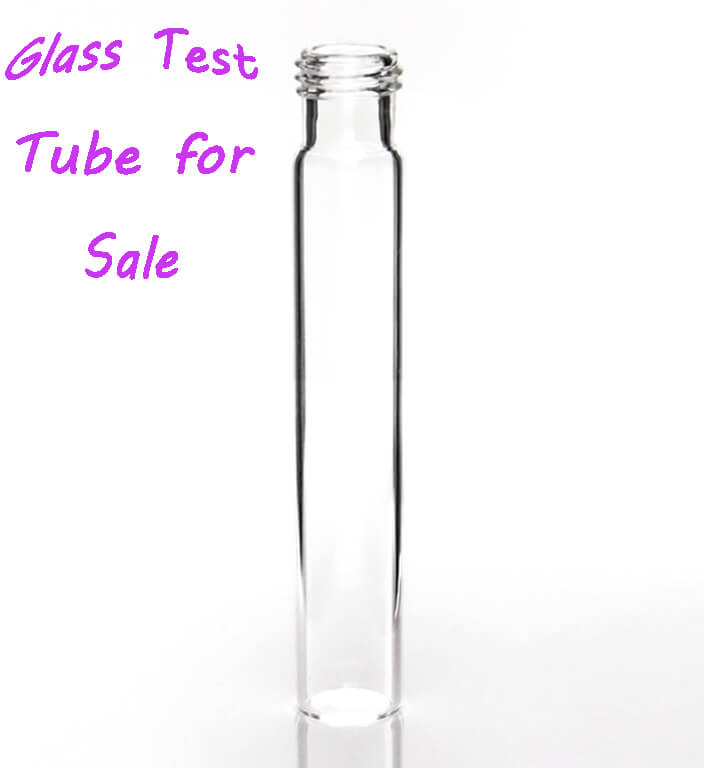  Glass Test Tube with Screw Cap 13mm & 16mm