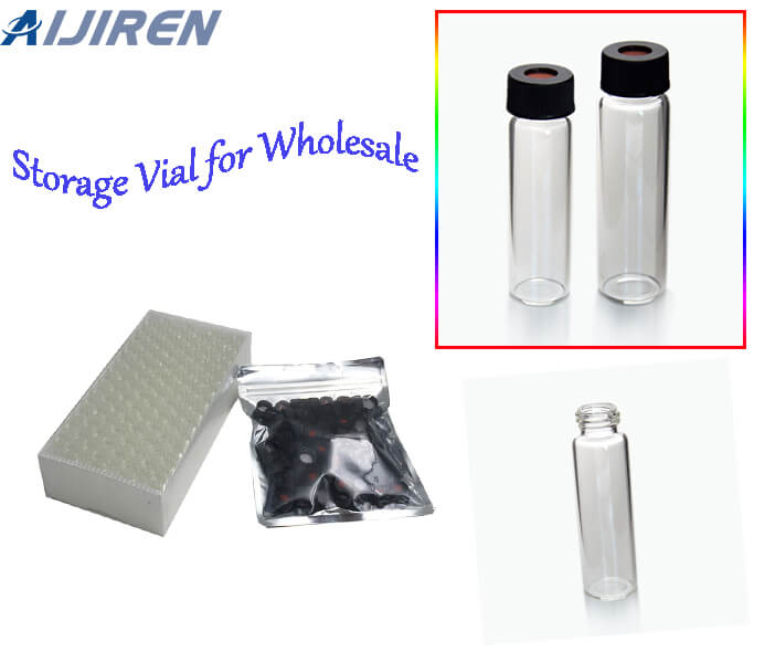 Vial de espacio de cabeza de 20 ml Vial de almacenamiento de muestra de tornillo ámbar de 12 ml para venta al por mayor