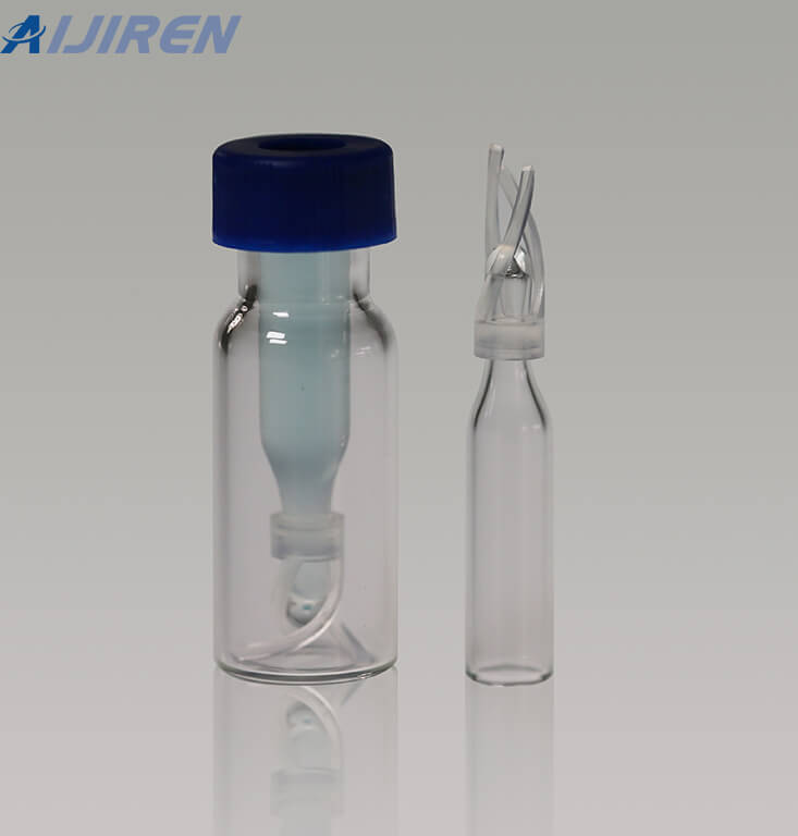 Micro-insert 150ul, flacon d'espace libre de 20ml, pour flacons à fil de chromatographie de 1.5\/2ml, 8 à 425, avec pieds en polymère