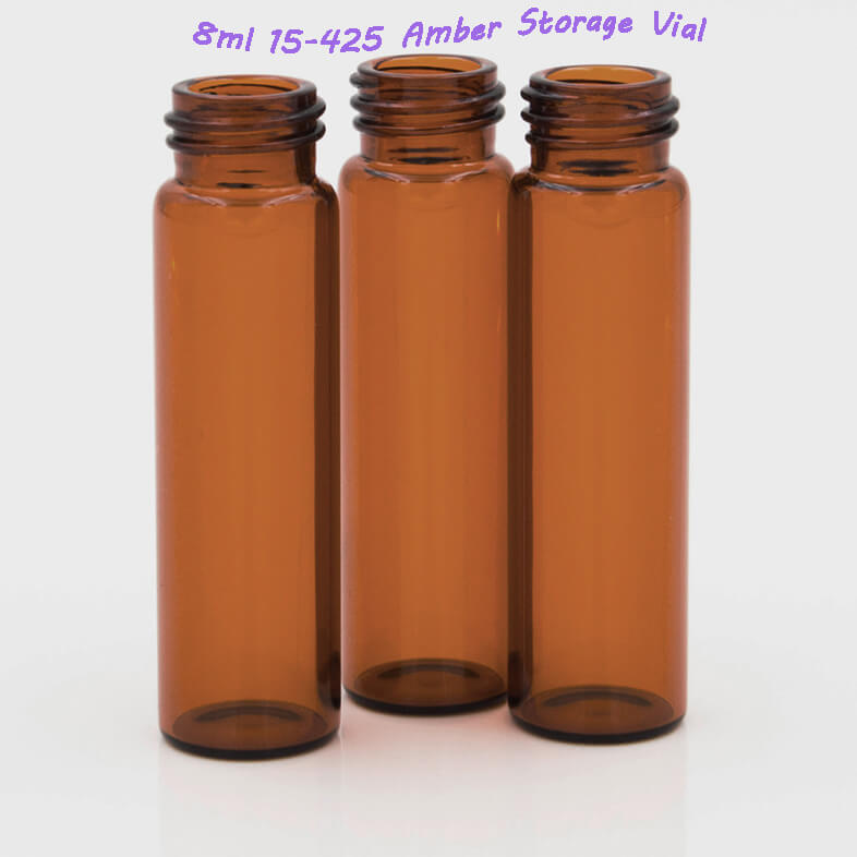 8ml amber storage vial
