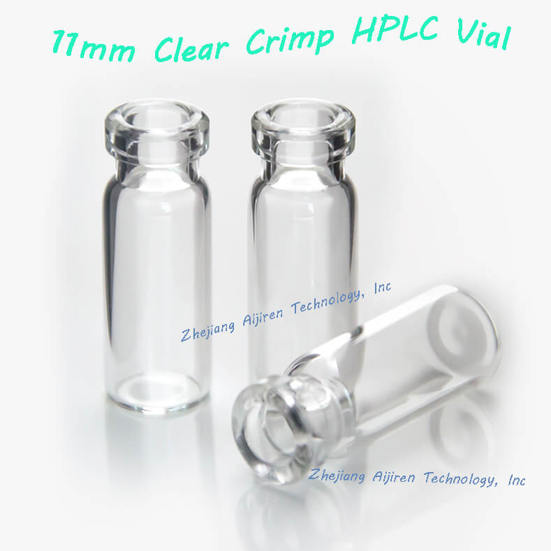 11mm clear crimp vial