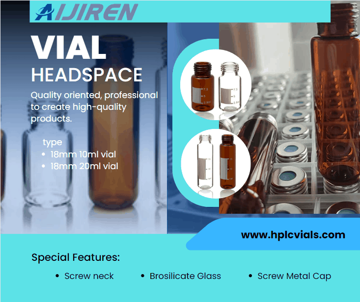 20ml headspace vial10ml 20ml Screw Headspace Vial for supplier