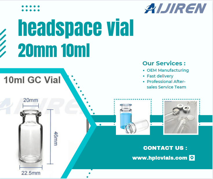 20ml headspace vial10ml Clear Crimp Headspace Vial