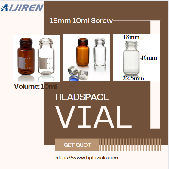 Headspsce Vial 18mm 10ml Glass Screw Headspace Vials for supplier