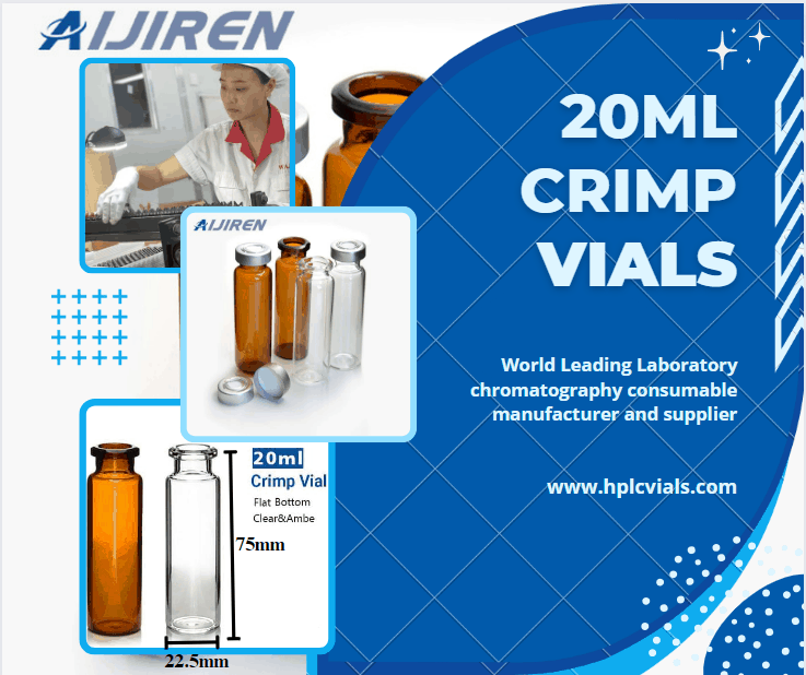 20ml Crimp Headspace Vial, 20mm GC vial