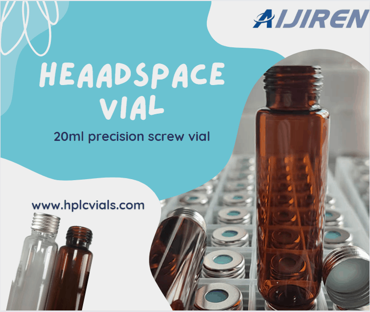 Frasco de headspace de 20ml Frascos de headspace com tampa de rosca de 10ml-20ml da Aijiren