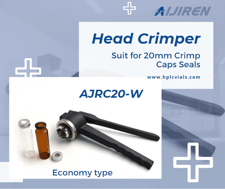 Manual Crimper for 20mm Aluminum Caps for Crimp Headspace Vial