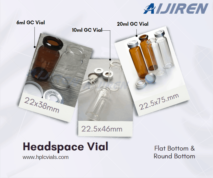 20ml headspace vial6-20mL Crimp GC Headspace Vial ND18