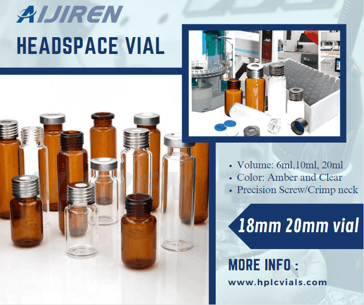 6-20ml Clear Headspace Vial, Borosilicate Glass