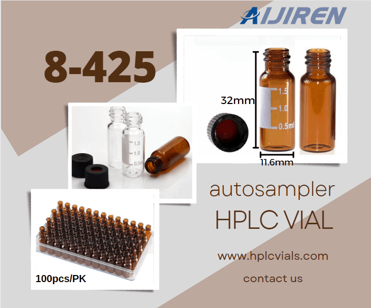 20 ml headspace-flacon8-425 2 ml \/1,5 ml HPLC-autosamplerflesje met schroefhals voor laboratorium