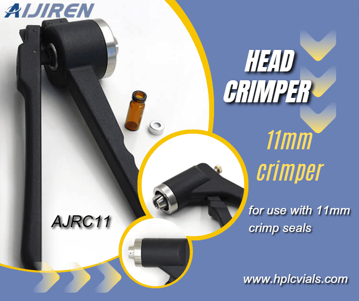 Frasco de headspace de 20mlHand Crimper para tampas de crimpagem de 11mm para fabricante