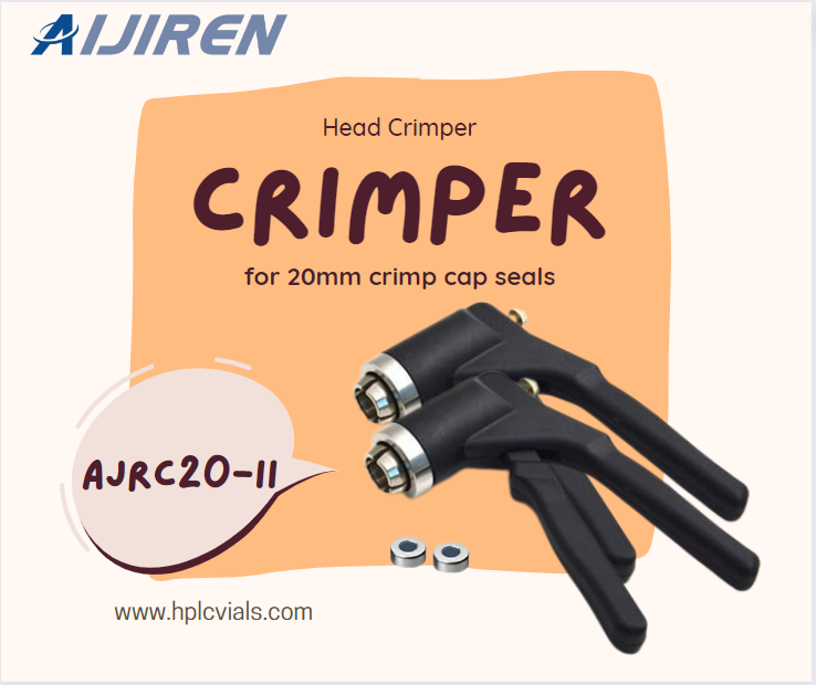 20 ml headspace-flacon 11 mm, 20 mm flacon Handmatige crimper Handsluitmachine voor leverancier