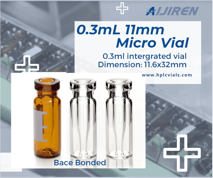 0.3mL 11mm Crimp Micro Vial for Lab Use